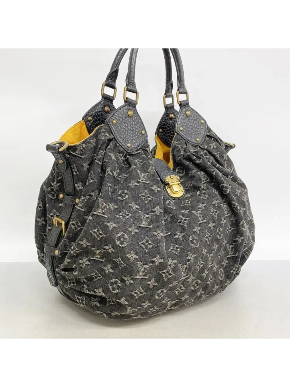 Louis Vuitton Tote Monogram Denim L Black